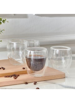 Sip Savor 4-Piece Double Wall Glass Set 250 ml