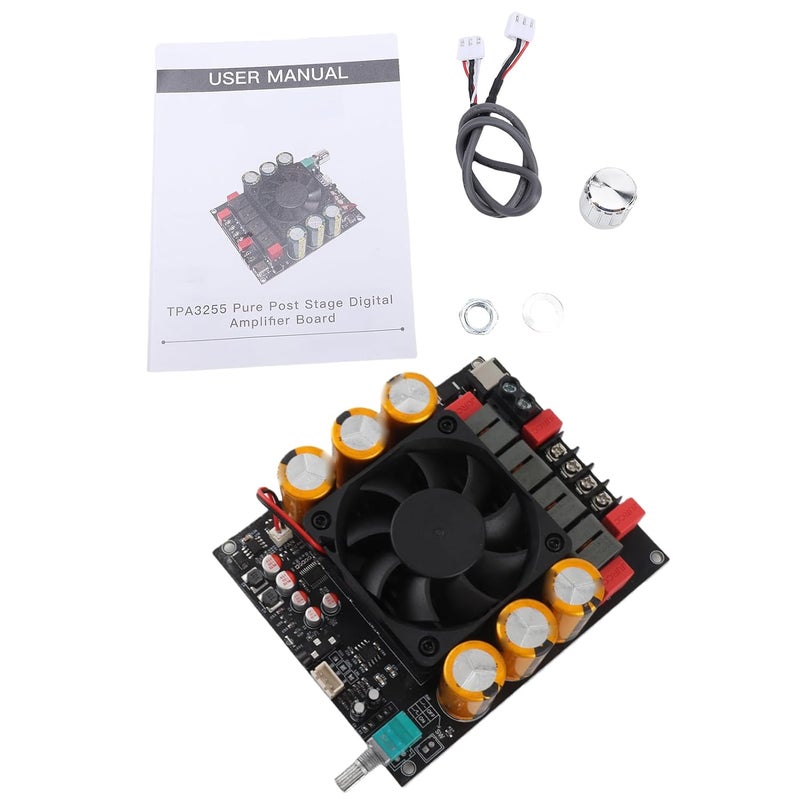 Amplifier Board, 600W High Power Digital Audio Amplifier Board with Temperature Controlled Fan and Protection Mechanisms, Ideal for Professional and Audiophile Audio Applications (ZK-6002) - Image 1
