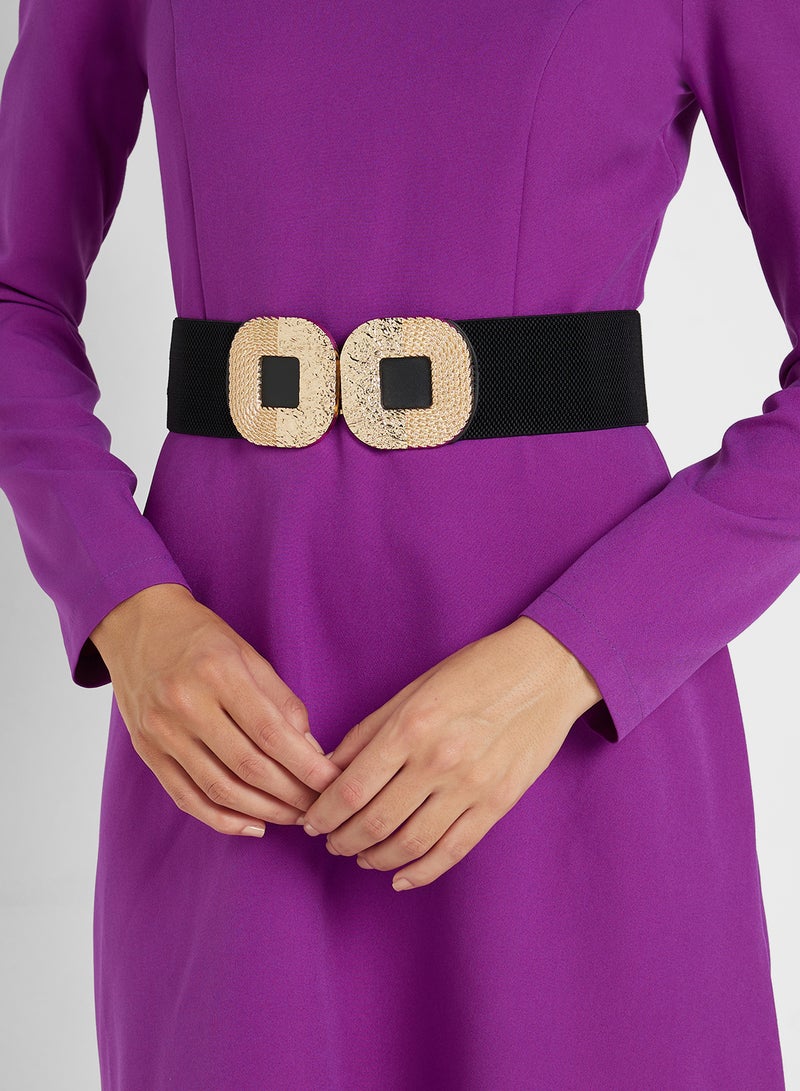 Ginger Gold Detal Wide Belt  - Image 3