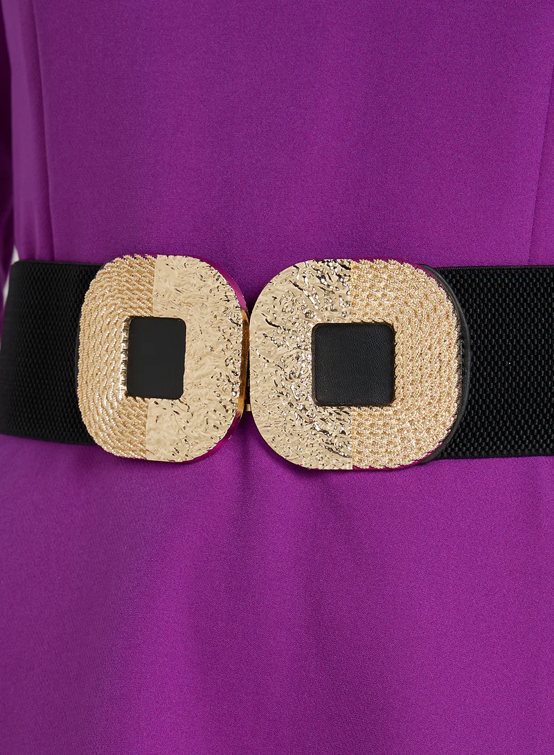 Ginger Gold Detal Wide Belt