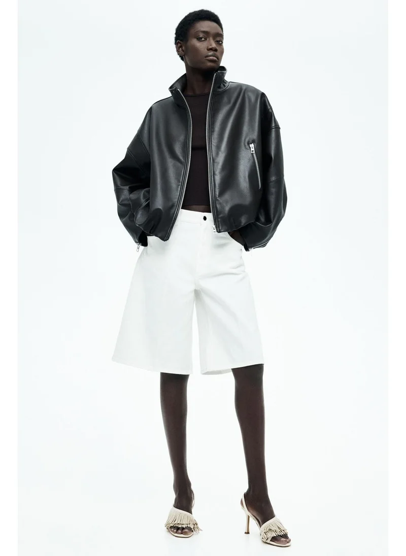 اتش اند ام Denim Bermuda shorts