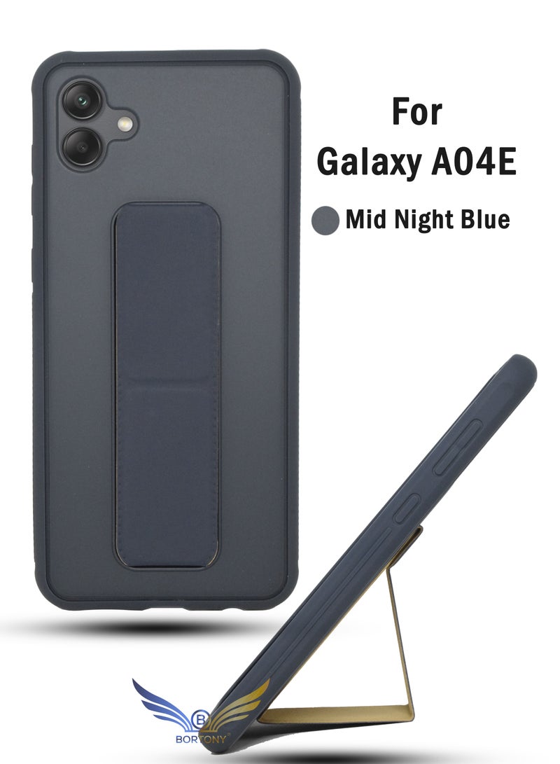 بورتوني جراب هاتف Samsung Galaxy A04e حامل هاتف مغناطيسي للسيارة قابل للطي ومسند الإصبع وغطاء واقٍ لهاتف Samsung A04e - Image 1