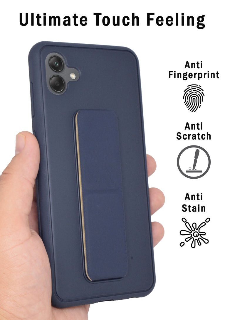 بورتوني جراب هاتف Samsung Galaxy A04e حامل هاتف مغناطيسي للسيارة قابل للطي ومسند الإصبع وغطاء واقٍ لهاتف Samsung A04e - Image 4