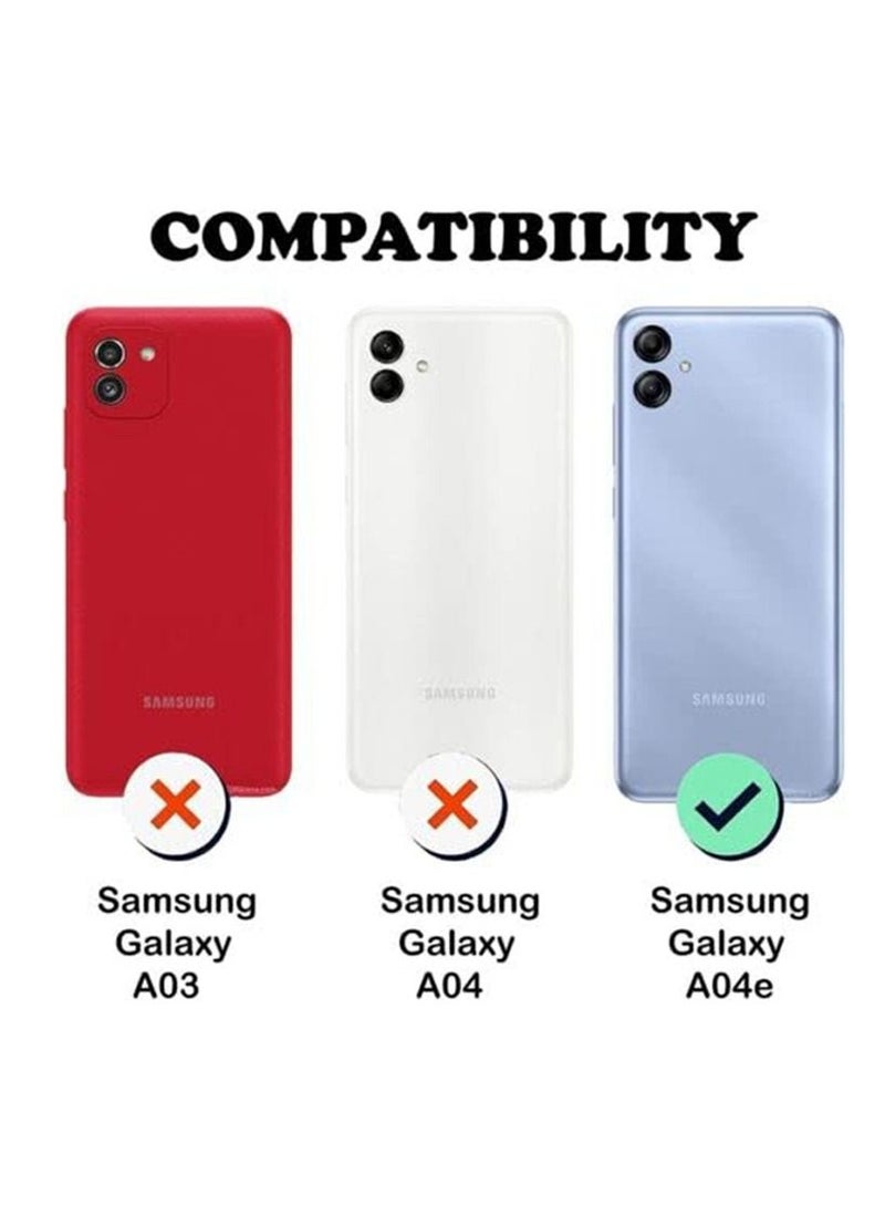 بورتوني جراب هاتف Samsung Galaxy A04e حامل هاتف مغناطيسي للسيارة قابل للطي ومسند الإصبع وغطاء واقٍ لهاتف Samsung A04e - Image 2