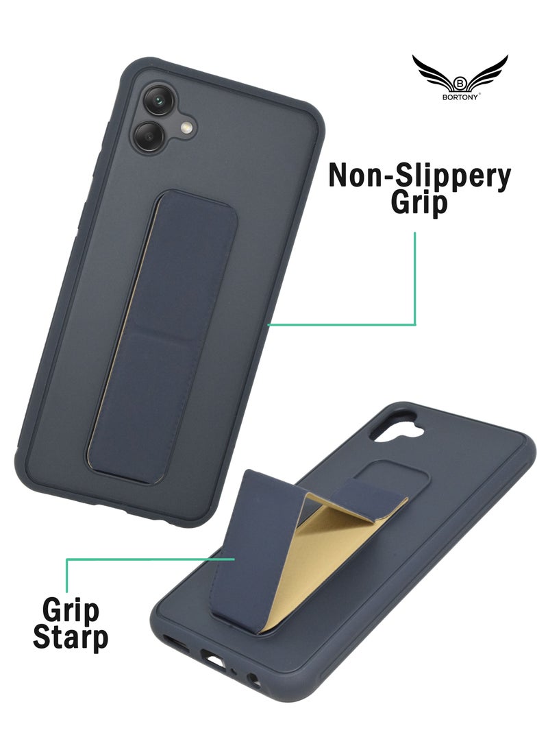 بورتوني جراب هاتف Samsung Galaxy A04e حامل هاتف مغناطيسي للسيارة قابل للطي ومسند الإصبع وغطاء واقٍ لهاتف Samsung A04e - Image 5