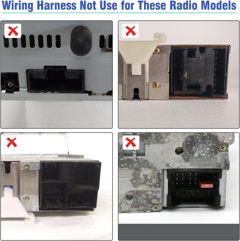 Jayubien Stereo Radio Wiring Harness Adapter for Ford and Lincoln Vehicles, 16Pin ISO to 24Pin Car Stereo Connector - Image 2
