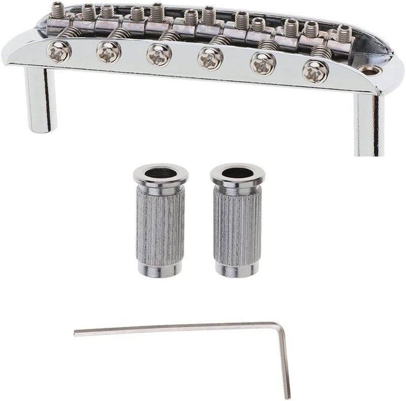 كلاراكو جسر سرج جيتار معدني مطلي بالكروم مع براغي على شكل حرف L لقطع غيار وملحقات جيتار موستانج جازماستر - Image 4