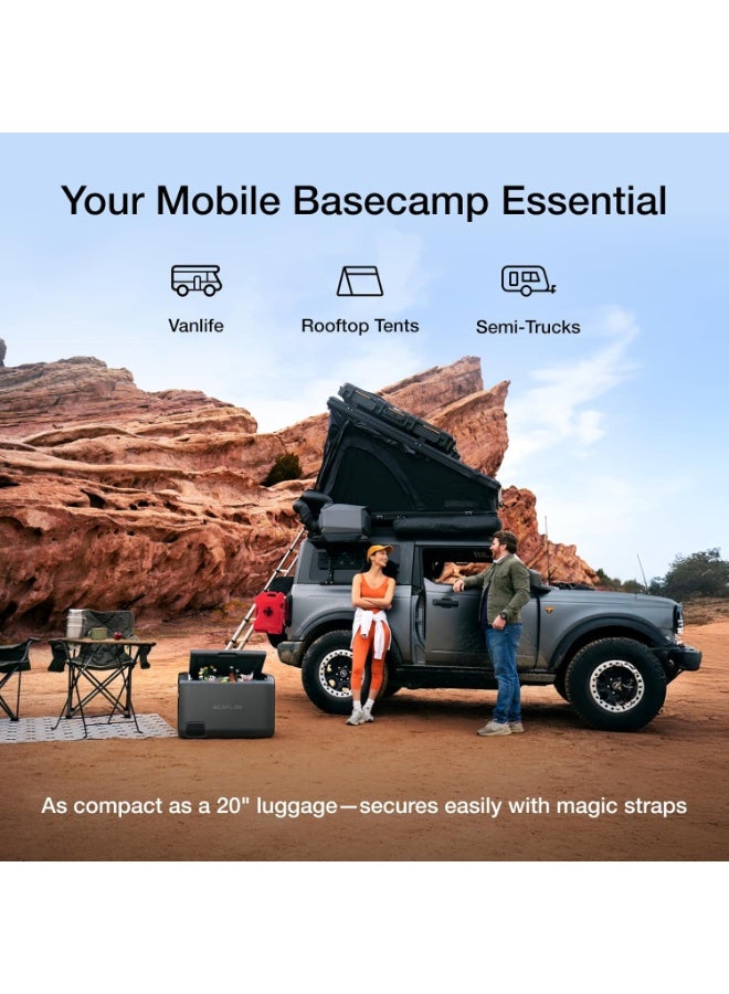 ECOFLOW EF ECOFLOW Wave 3 Portable Air Conditioner with 1024Wh Add-on Battery, 6100 BTU Cooling,6800 BTU Heating,1000W Fast Charging, 8-Hour Wireless Runtime, App Control,for Camping Camping, Vanlife, RVs - Image 5