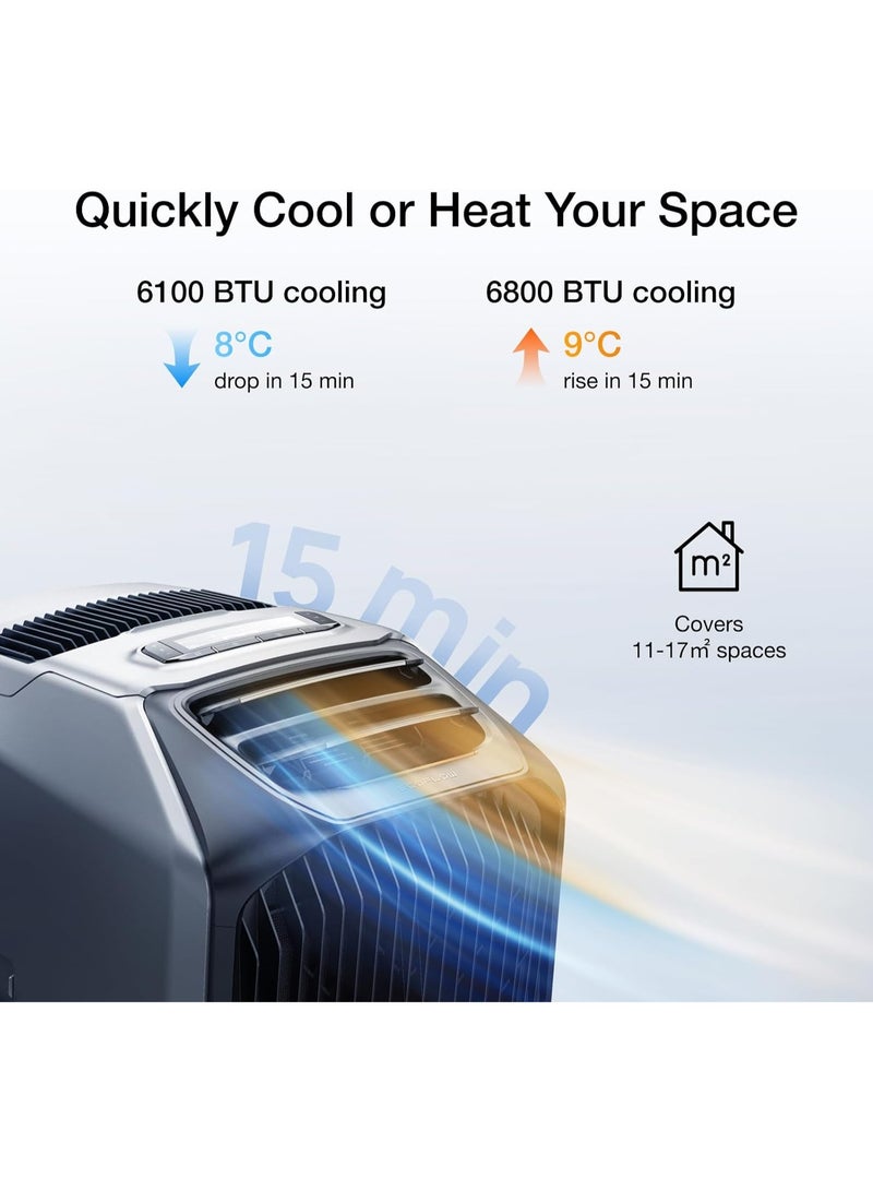 ECOFLOW EF ECOFLOW Wave 3 Portable Air Conditioner with 1024Wh Add-on Battery, 6100 BTU Cooling,6800 BTU Heating,1000W Fast Charging, 8-Hour Wireless Runtime, App Control,for Camping Camping, Vanlife, RVs - Image 2