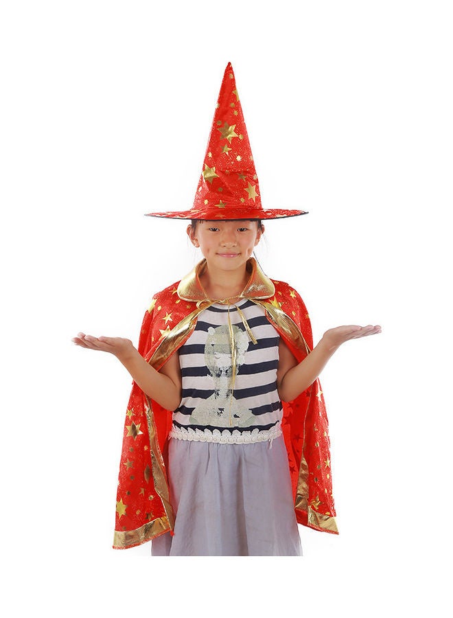 Loquat Magician Costume With Cloak Cape 125x80cm - Image 2