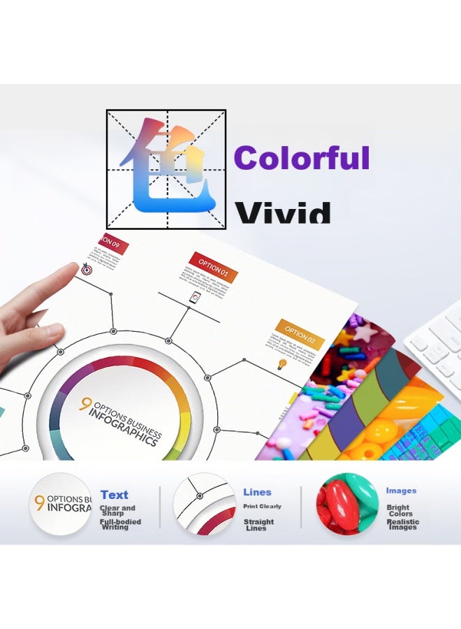 V4ink Compatible With Epson 672 Ink, Suitable For Epson L360, L380, L805, L310 Printers, L1300, L565, L130, L1455, 6721 - Image 5