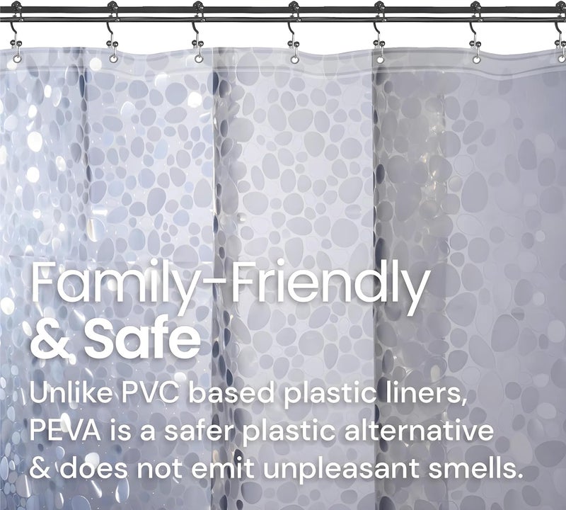 Kuber Industries Coin Design PVC AC Shower Curtain - 8 ft, Transparent (CTKTC03537, Washable) - Image 5