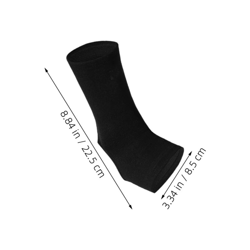 Black Ankle Brace Compression Sleeve Support for Basketball Soccer Running Sports - Image 3