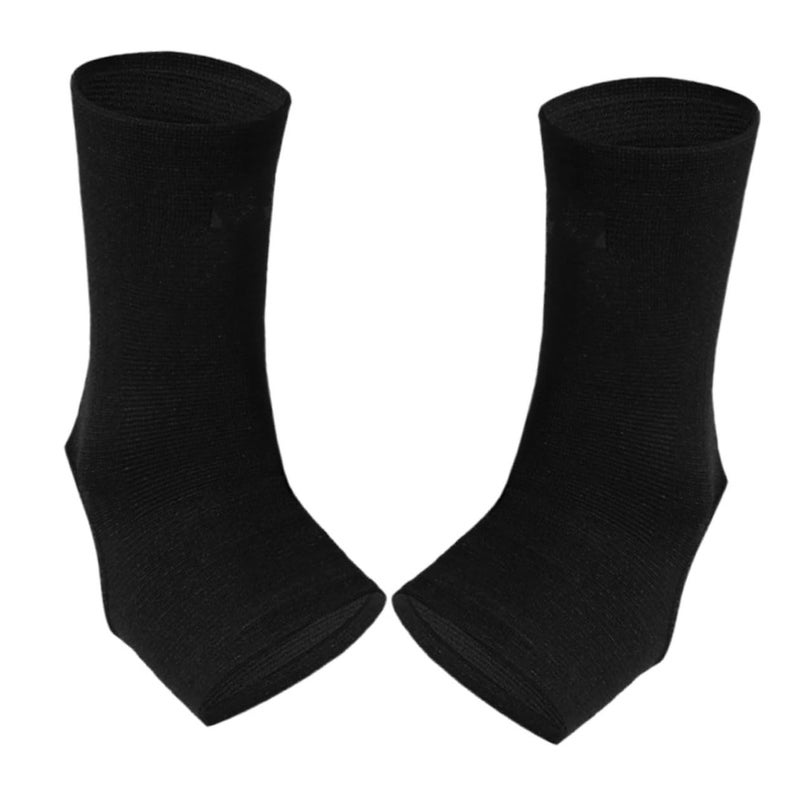 Black Ankle Brace Compression Sleeve Support for Basketball Soccer Running Sports - Image 2