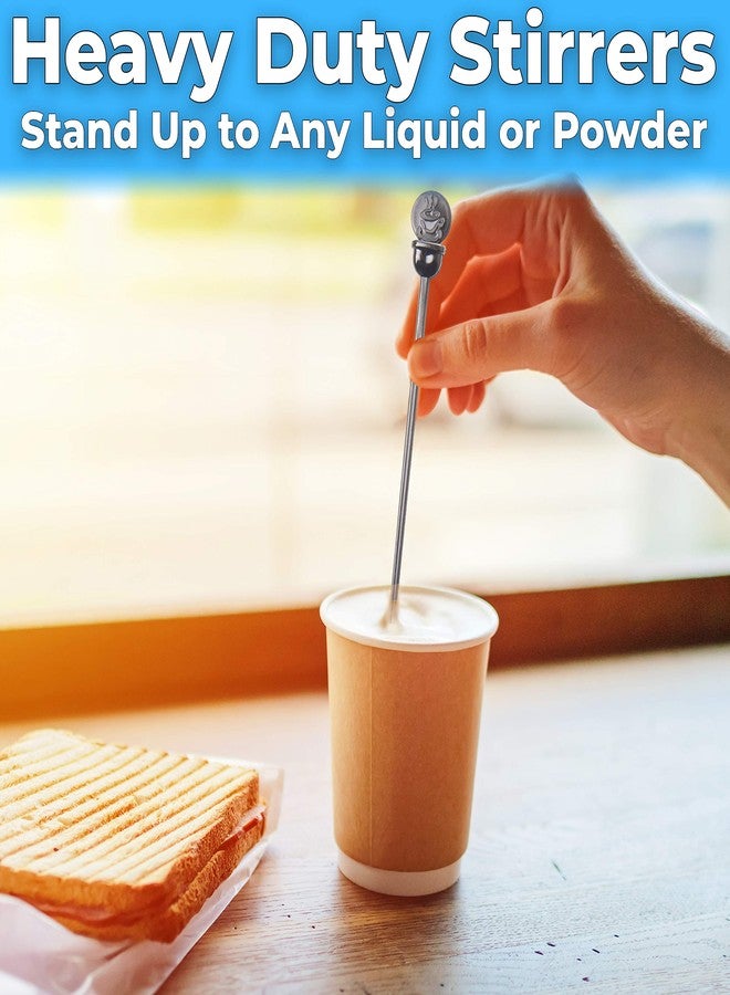 Avant Grub Cafe Grade, BPA Free 7 In. Coffee Stoppers 200 Pack. Recyclable Black Plug + Stirrer Paddle Perfect for Stirring a Hot Drink. Best Disposable Plastic Lid Stopper Swizzle. Bulk Stir Stick Supplies - Image 4