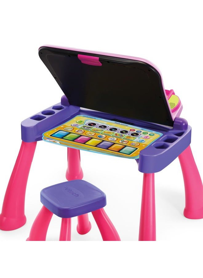 vtech Touch and Learn Activity Desk Deluxe, Pink - Image 3