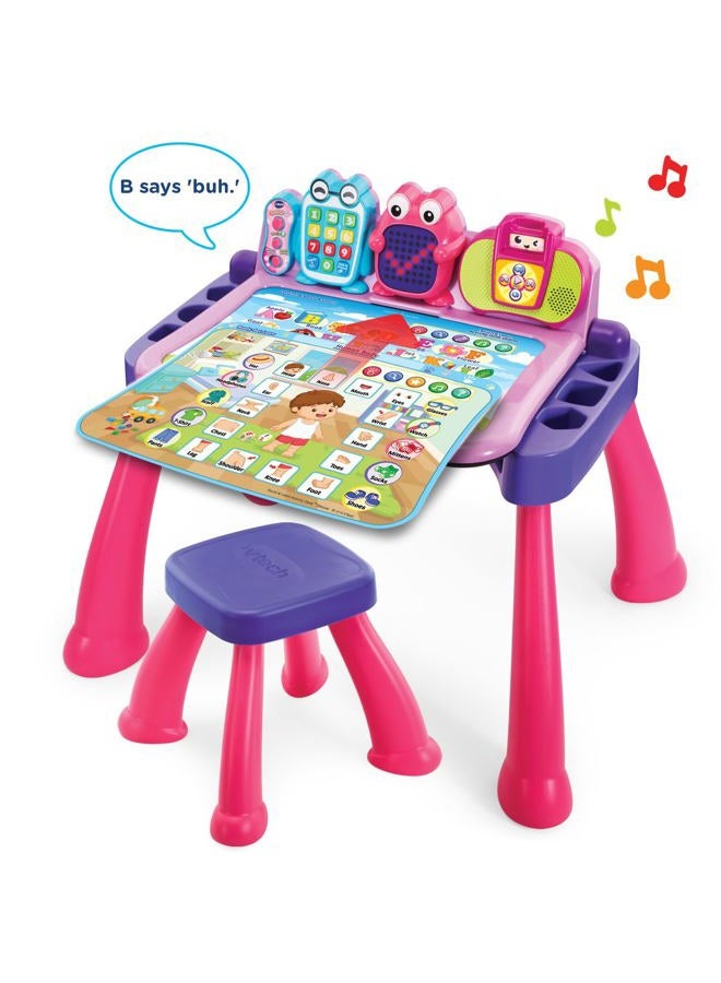 vtech Touch and Learn Activity Desk Deluxe, Pink - Image 2