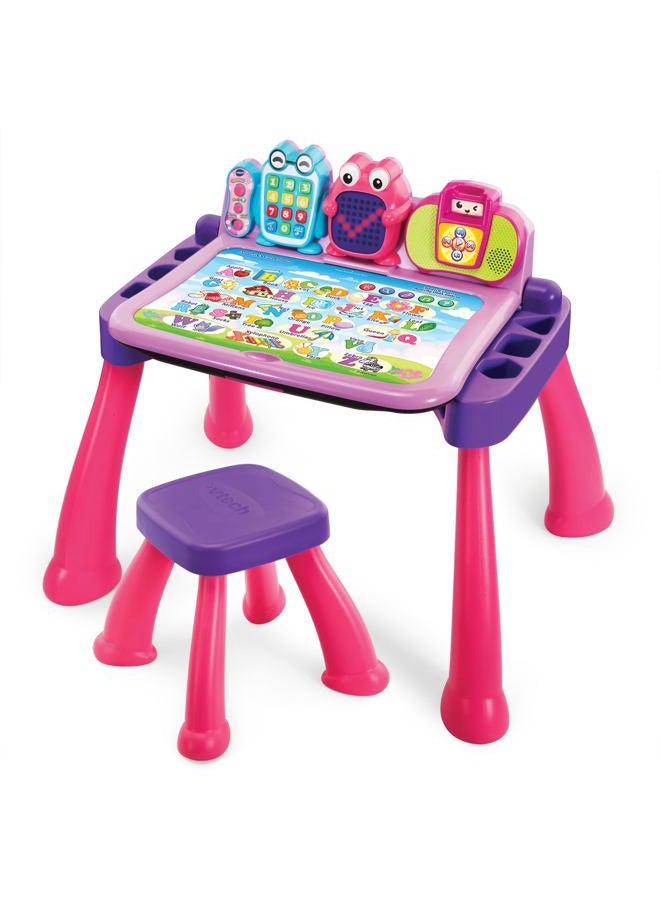 vtech Touch and Learn Activity Desk Deluxe, Pink - Image 1