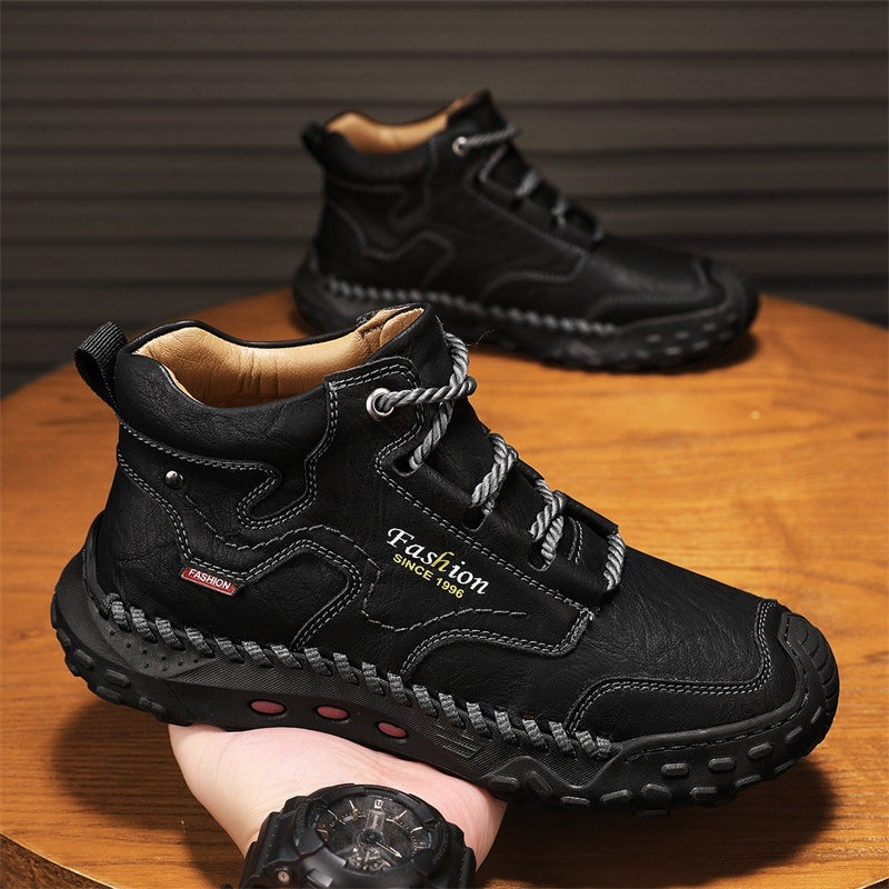 Outdoor Boots For Men, Northeastern Snow Cold-Proof Cotton Shoes, Large Size Fleece-Lined Warm Sports And Leisure Shoes - Image 4