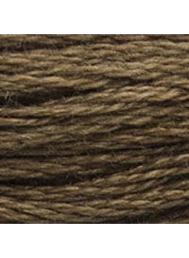 DMC 6-Strand Cotton Embroidery Thread, 8 m, Dark Mocha Brown - Image 2