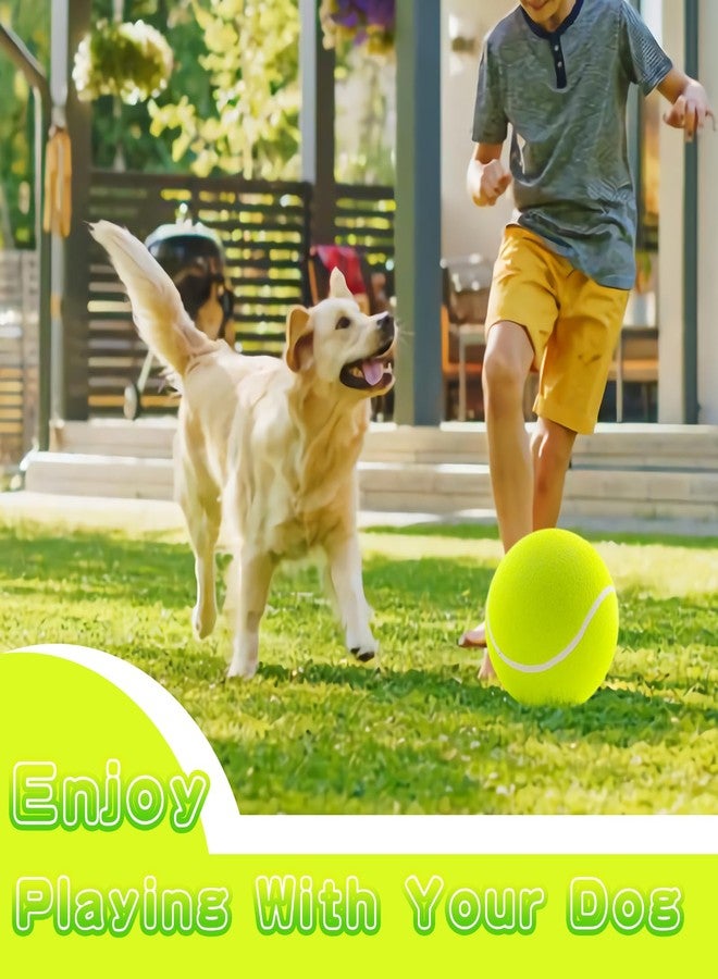 Banfeng Big Tennis Ball for Dogs, Giant Dog Tennis Ball Toy Large Outdoor Sports Gift for Small Medium Large Dog (Yellow, 9.5 inch) - Image 5