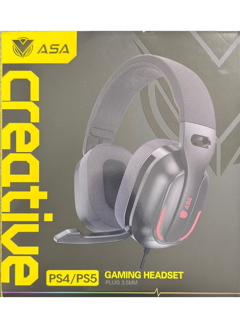ASA ASA Gaming Headphone Creative (Black)  - Image 1
