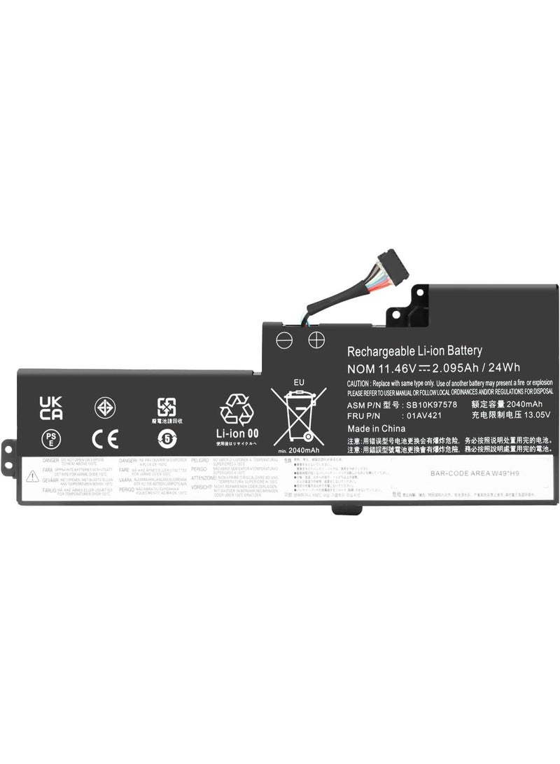 Terabyte REPLACEMENT  11.4V/24Wh  01AV420/01AV421 Laptop Battery For Lenovo ThinkPad T470/T480/A475/A485/TP25 Series Notebook 01AV419/01AV489/SB10K97576/SB10K97577/SB10K97578) - Image 2