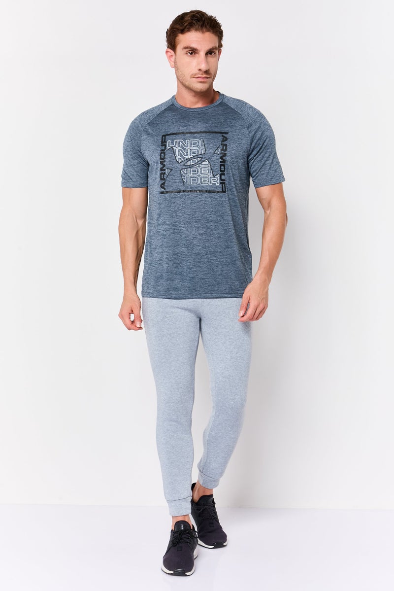 UNDER ARMOUR Men Sportswear Fit Short Sleeve Training T-shirt, Heather Grey - Image 4