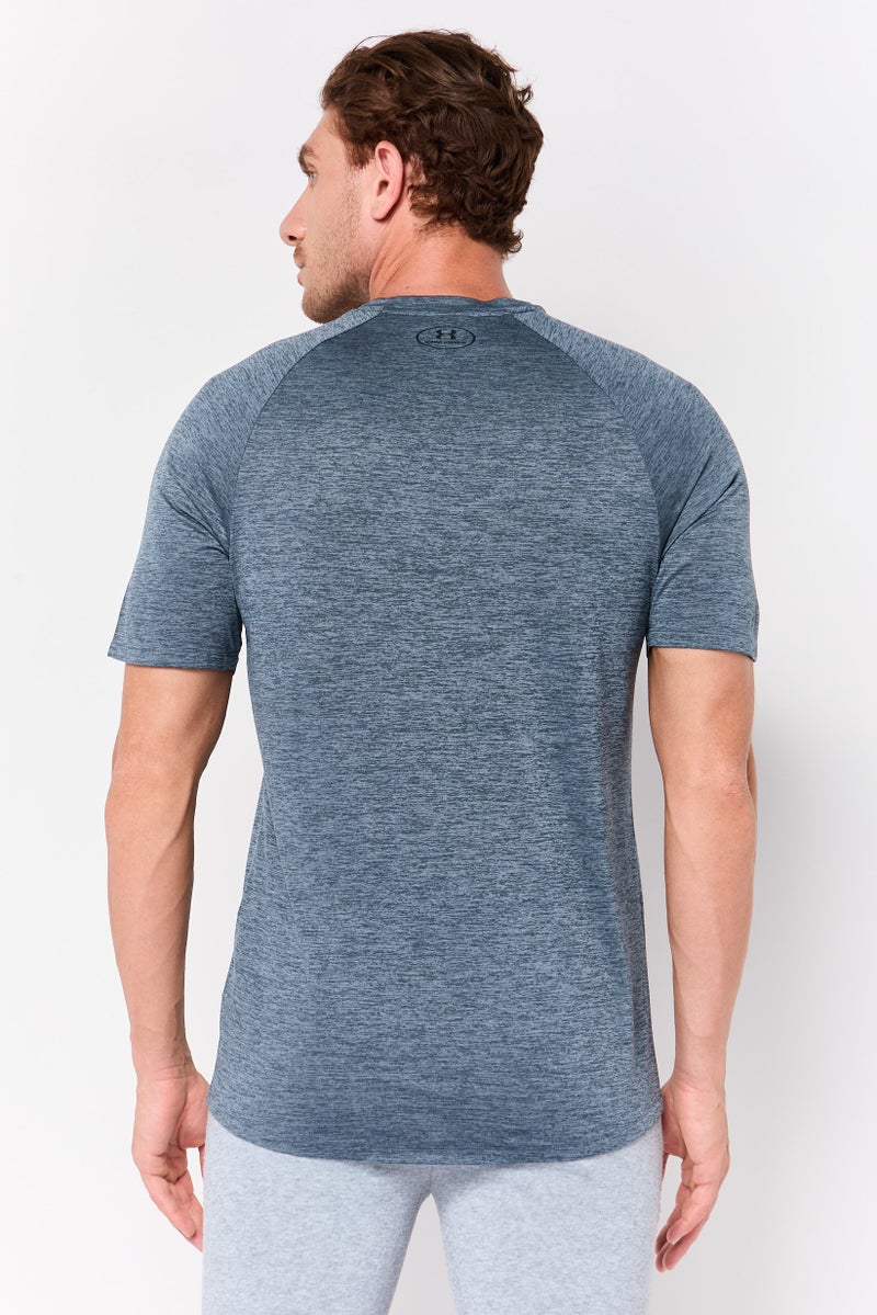 UNDER ARMOUR Men Sportswear Fit Short Sleeve Training T-shirt, Heather Grey - Image 2