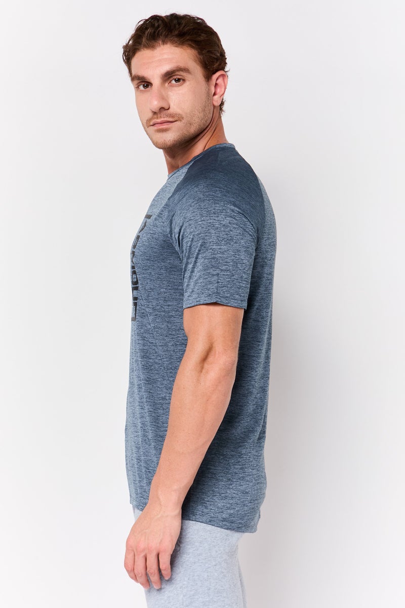 UNDER ARMOUR Men Sportswear Fit Short Sleeve Training T-shirt, Heather Grey - Image 3