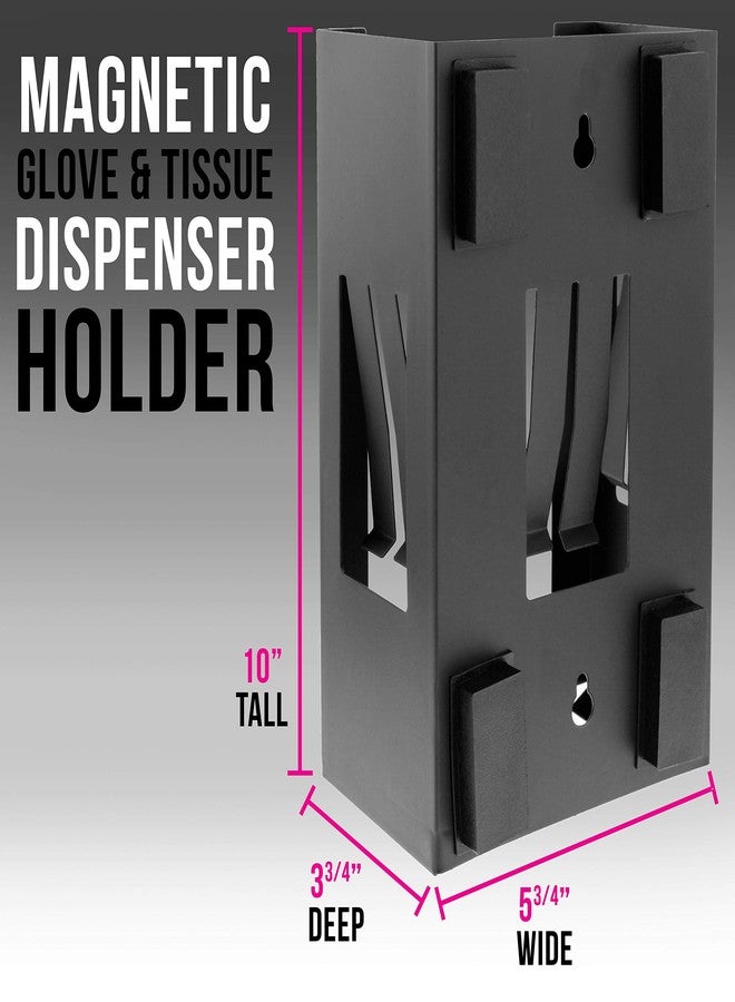 TCP Global Glove Holder for Wall Mount, Glove Dispenser, Tissue Box Holder for Wall Mount, Magnetic Latex Gloves Dispenser - Image 2