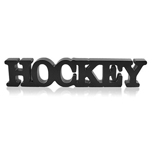 ChalkTalkSPORTS Wooden Hockey Sign Autograph Ready Gift for Hockey Players Coaches - Image 1