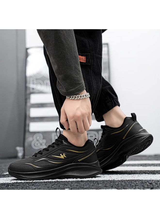 Double Star Men's Shoes Autumn New Sports Shoes Leather Water-resistant Running Shoes Lightweight Soft Sole Casual Shoes - Image 1