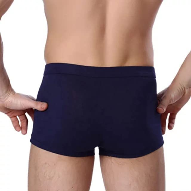 WOLTAX Men's Polyester Boxer Briefs (Pack of 1) (DOT 01_Multicolour_M) - Image 4