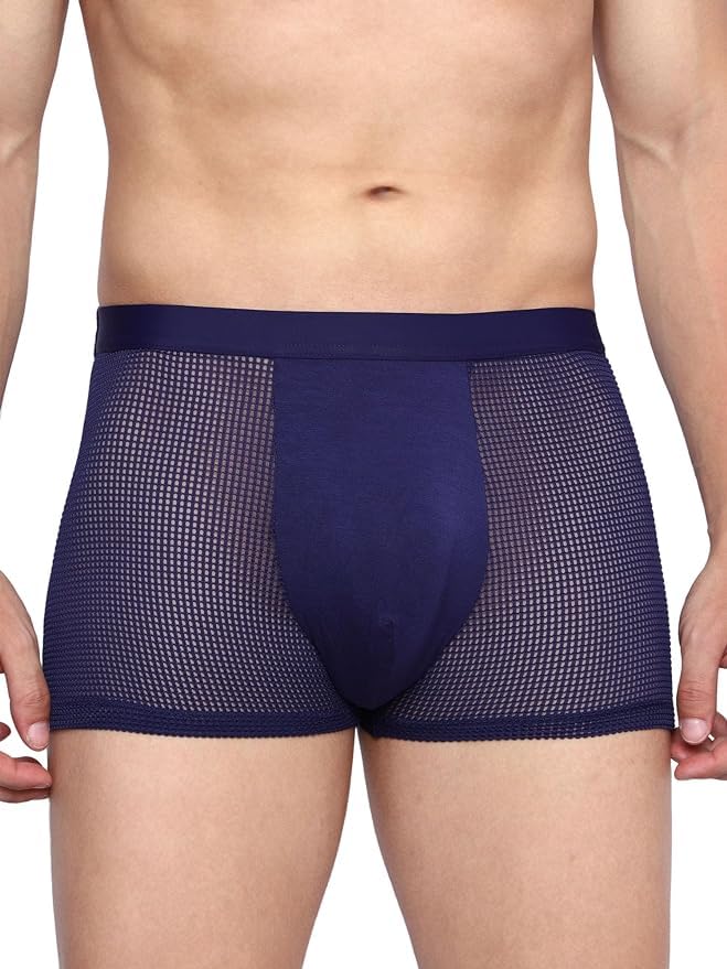 WOLTAX Men's Polyester Boxer Briefs (Pack of 1) (DOT 01_Multicolour_M) - Image 1