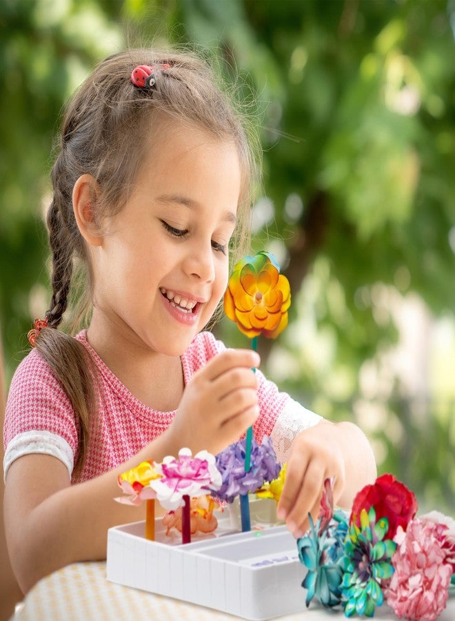 Kiditos Magic Flower Art Kit for Girls - DIY Blooming Flower Craft Kit with Color Drop Science Experiment | Creative Art & STEM Toy for Ages 6+ - Image 2