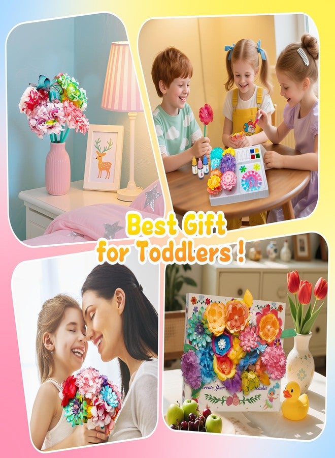Kiditos Magic Flower Art Kit for Girls - DIY Blooming Flower Craft Kit with Color Drop Science Experiment | Creative Art & STEM Toy for Ages 6+ - Image 5