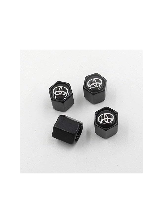 PROMASS Steel (4pcs) Car Tire Valve Stem Air Caps Cover 1pc Keychain (Wrench) for TOYOTA - Image 3