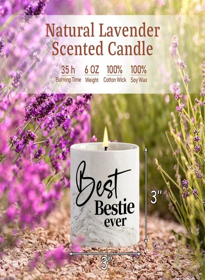 FreeJac Best Friend Birthday Gifts for Women Bestie Candle - Friendship Gift Ideas for BFF, Work Bestie, Soul Sister, Bestfriend, Bsf Christmas Long Distance Gifts Lavender Candle 6oz - Image 3