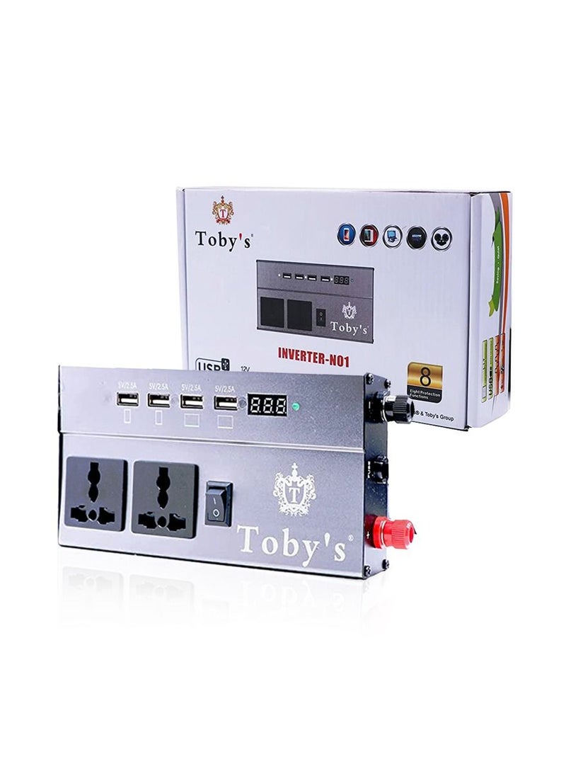 Toby's Power Inverter N01 DC 12V To AC 220V Auto Voltage Converter  - Image 1