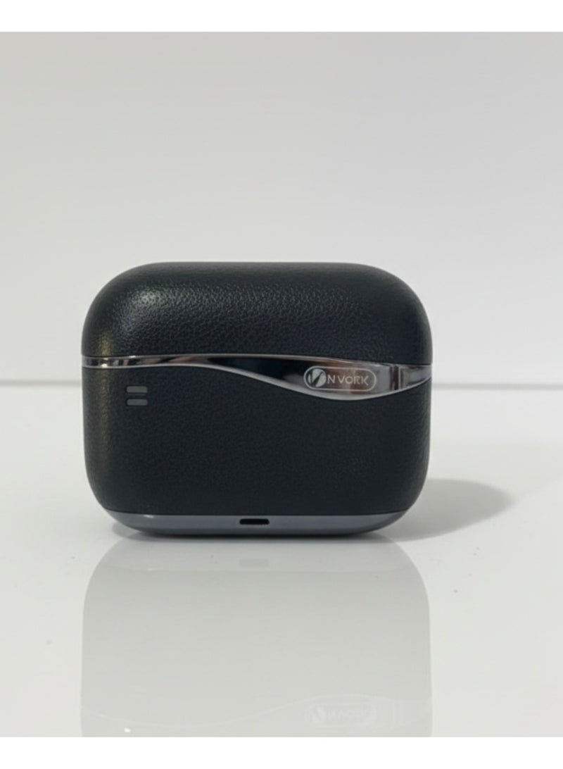 NYORK  True Wireless Earbuds – Bluetooth 5.4, ANC & ENC Noise Reduction, 27H Total Playtime, Fast Charging, 300mAh Case – Black - Image 1