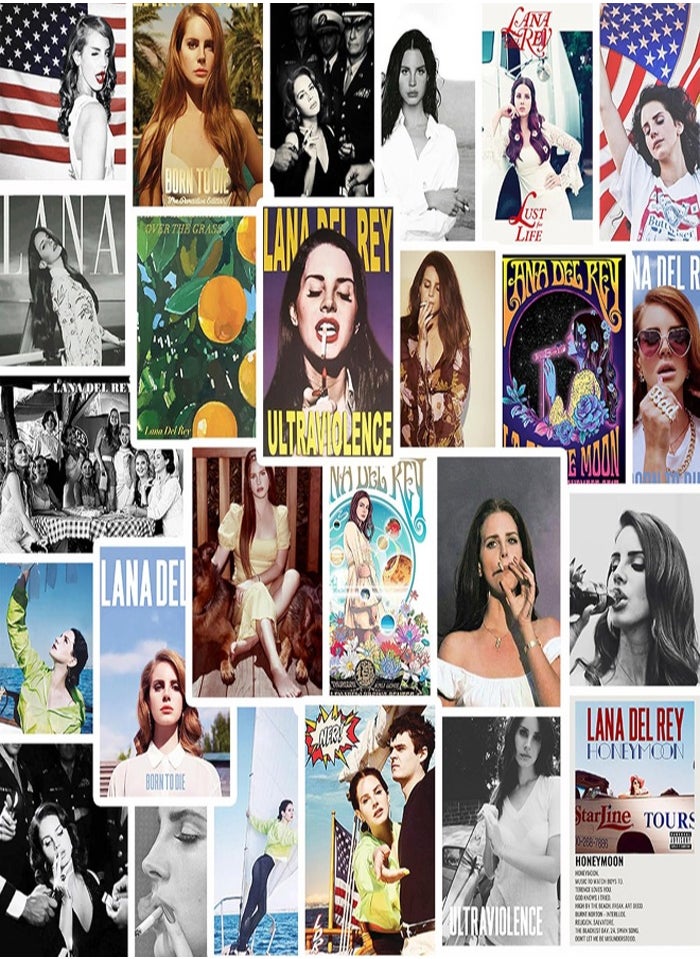 Generic Lana Del Rey 25 Stickers, Size 6x9 for Laptop Notebook Room Wall Décor  - Image 1