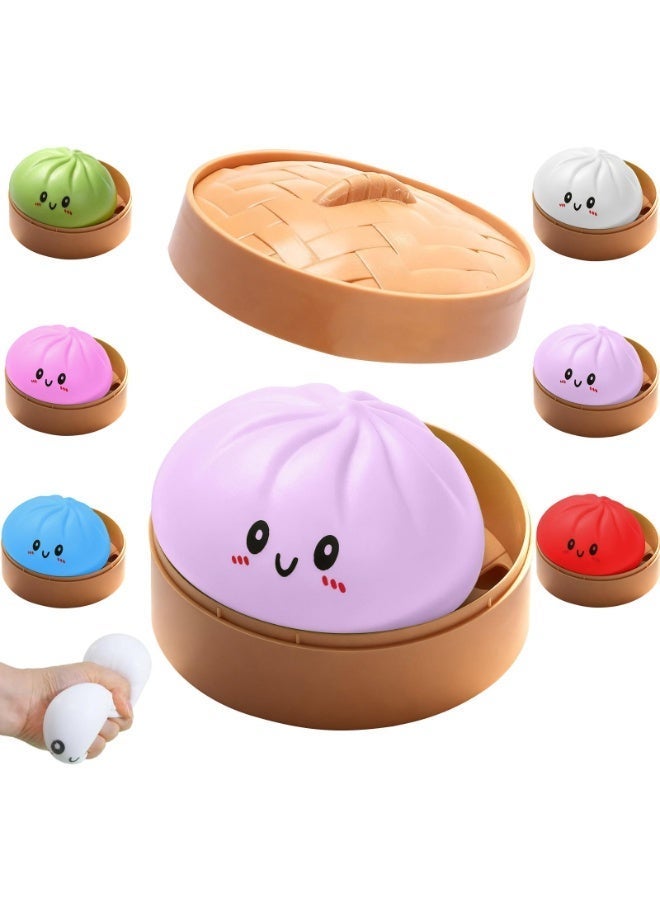 Dumpling Squishy 2026 New Dumpling Box, Dumplings Stress Balls Soft Squeeze Decompression Dough Anxiety Relief Easter Basket Stuffers - Image 1