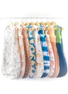 Crane BABY بطانية قابلة للارتداء كاسبيان 0-9 أشهر، قطن ساتين مليّن بالألوان  - Image 5