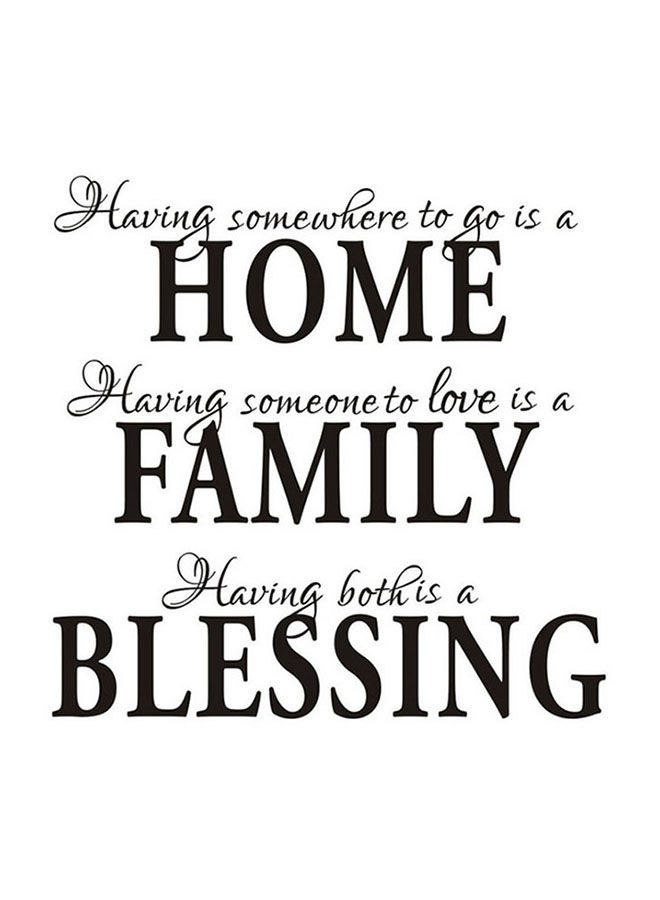 NIBEMINENT Proverbs Poem Waterproof Wall Stickers Multicolour 55.5x57cm - Image 1