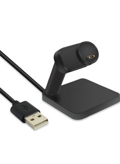 Y&D Charging Stand for Xiaomi Mi Band 5/ 6 with USB Cable Original Replacement Magnetic Dock 5 Smart Watch (Black)  - Image 1