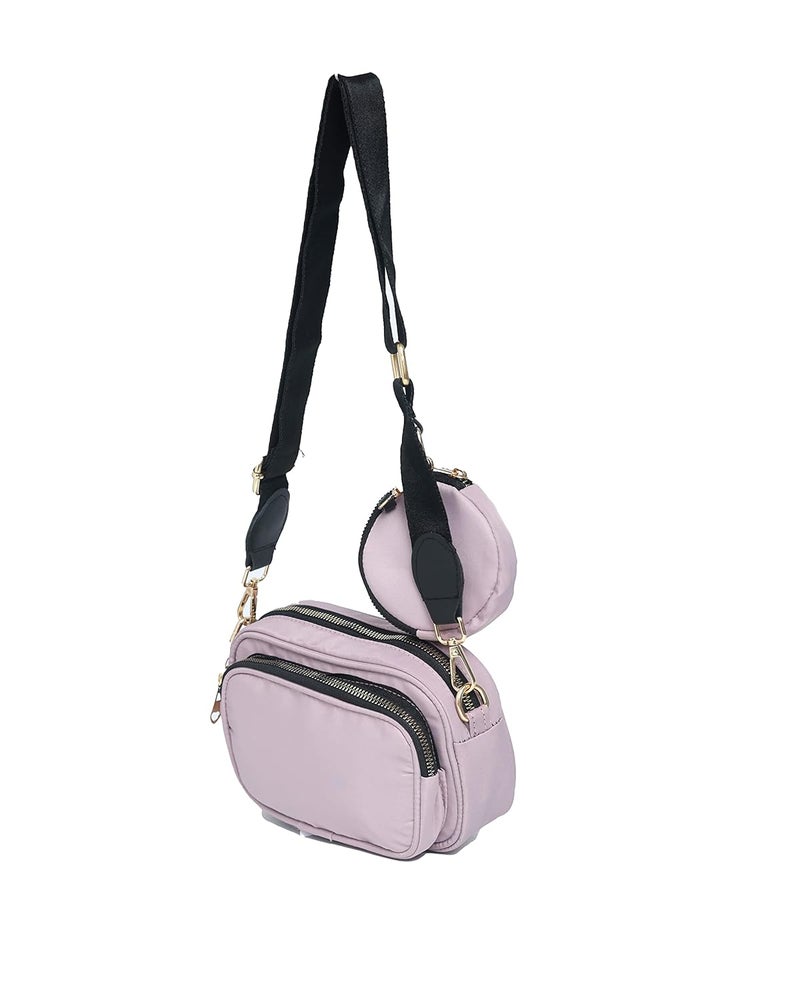 Donicy Women's Stylish Parachute Camera Design Sling Bag, Beige - Image 2