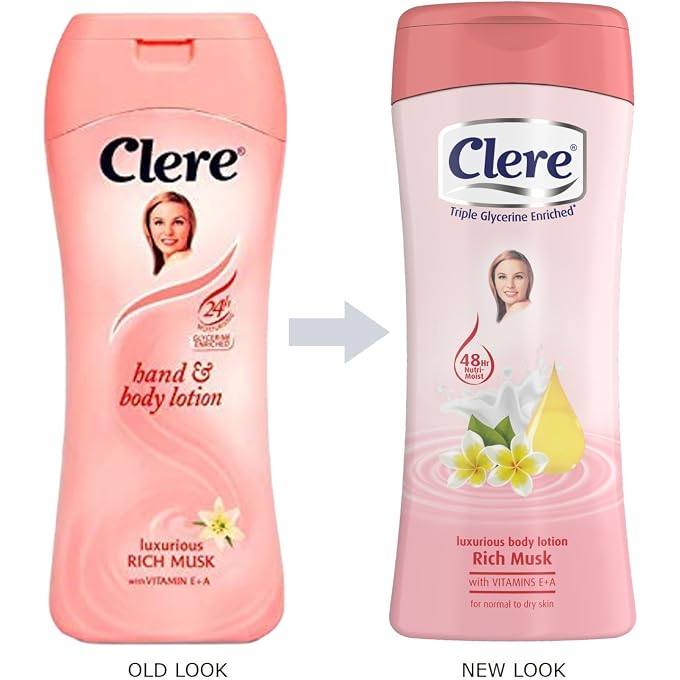 CLERE Hand and Body Lotion, Luxurious Rich Musk With Glycerine and Vitamin E & A 400 ml (Pack of 1) - Image 2