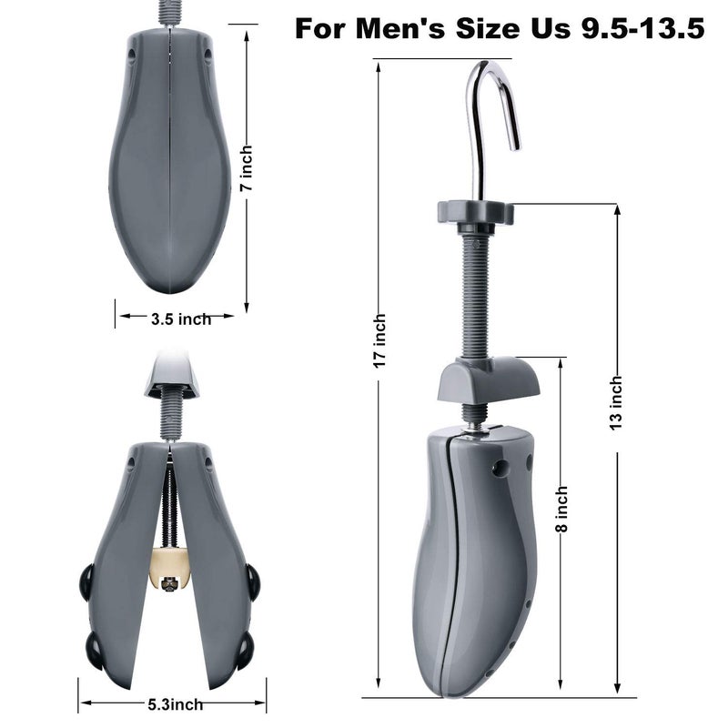 eachway Shoe Stretcher, Shoe Trees Adjustable Length & Width for Men (for Men's Size Us 10-13.5) - Image 2