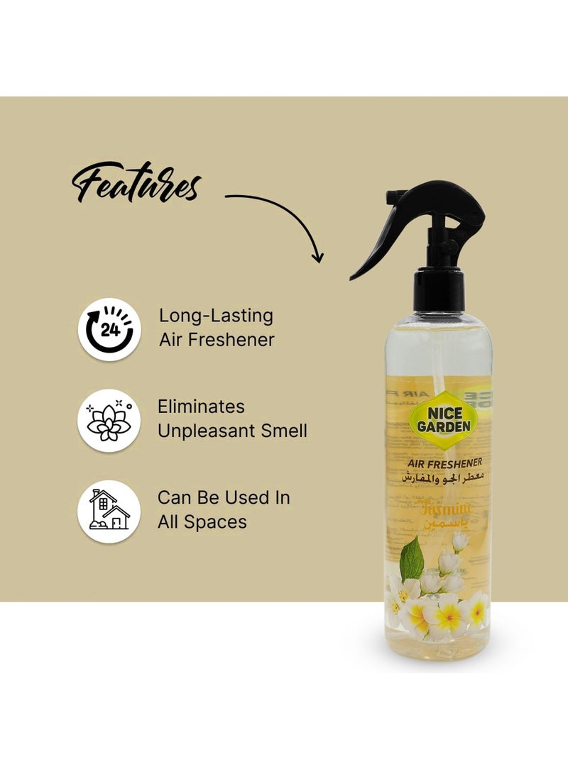 Jasmine Air Freshener Spray For Car Office And Home - 400ml, Long-Lasting Fragrance - 400ml - Image 2
